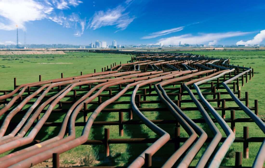 توپک رانی ۱۳۷۰۰۰ متر خط لوله انتقال نفت
