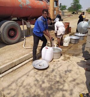 آب رسانی شرکت پالایش گازبیدبلند به مناطق متاثر از تنش آبی در استان خوزستان