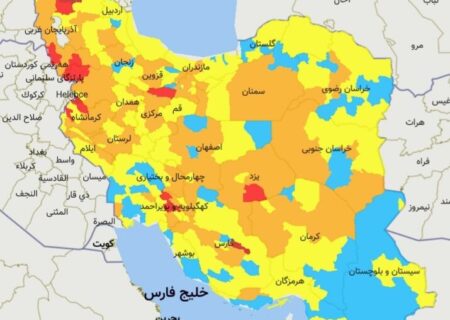 ۲ شهرستان خوزستان نارنجی شدند