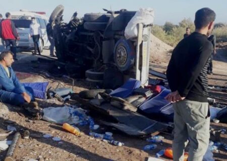 تعداد کشته‌های تصادف زنجیره‌ای جاده اهواز – خرمشهر به ۱۰ نفر رسید