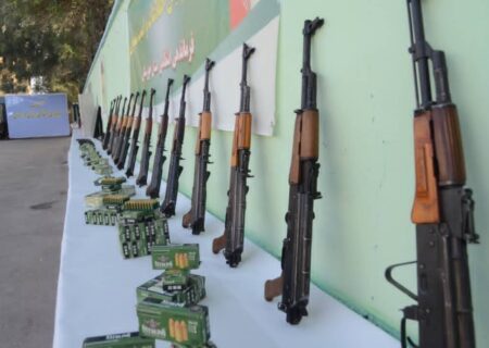 کشف ۱۱۵ قبضه انواع سلاح غیرمجاز توسط پلیس خوزستان