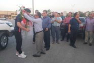 مدال آور مسابقات قهرمانی جهان وارد زادگاهش شد