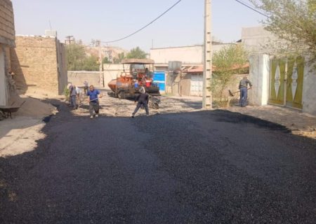 آغاز آسفالت‌ریزی کوی شهید شکرالله راکی منطقه نمره هشت پس از سال‌ها انتظار