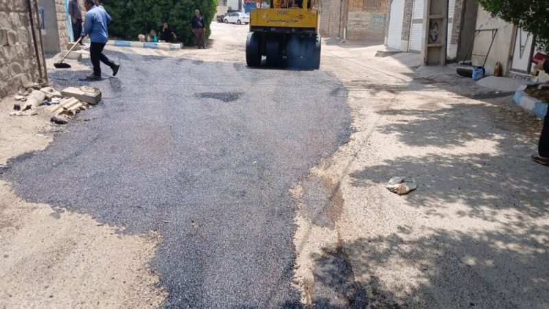 بهسازی معابر نفتون و سرکوره‌ها با دستور شهردار کلید خورد