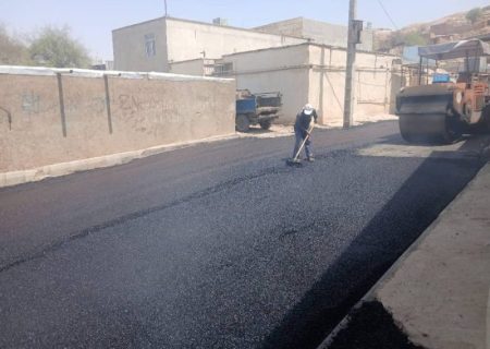 پایان عملیات آسفالت‌ریزی کوی شهید شکرالله راکی / تحقق یکی از مطالبات دیرینه شهروندان منطقه نمره هشت