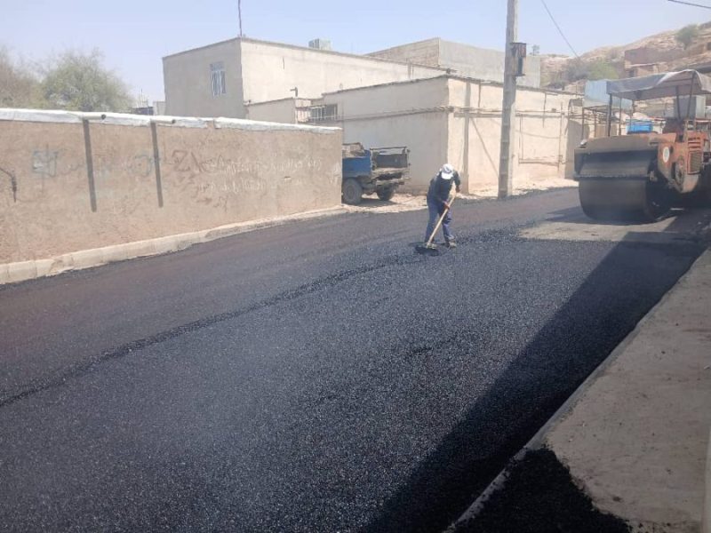 پایان عملیات آسفالتریزی کوی شهید شکرالله راکی / تحقق یکی از مطالبات دیرینه شهروندان منطقه نمره هشت