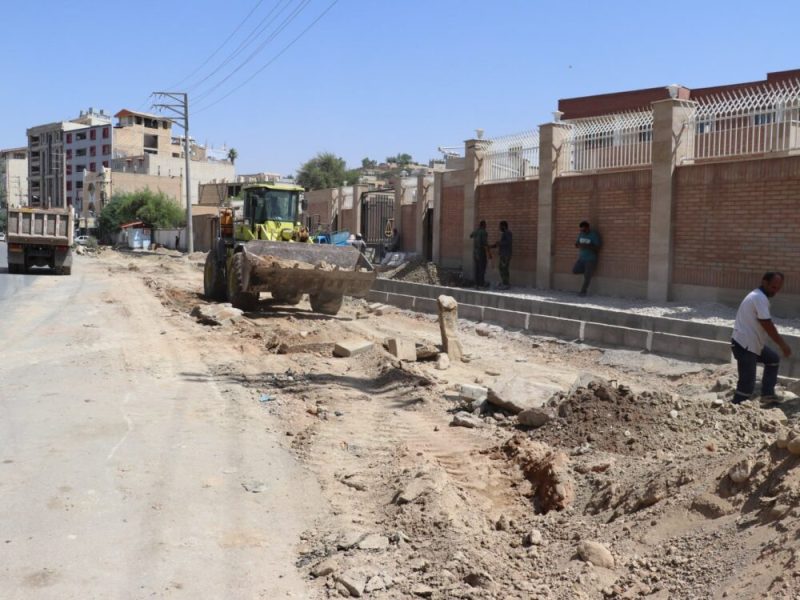 بلوار ۳راه مال‌شنبه تا میدان علیمردان‌خان زیر تیغ عملیات عمرانی شهرداری