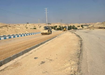 گام دوم تعریض و بهسازی محور حادثه‌خیز گلف با همت شهردار و معاونت امور زیربنایی شهرداری مسجدسلیمان