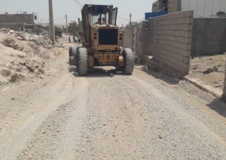 عملیات زیرسازی معابر محله تلخاب آغاز شد