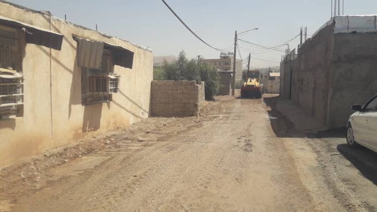 ساماندهی محوطه بیرونی آرامستان بهشت زهرای چهاربیشه با اجرای عملیات عمرانی