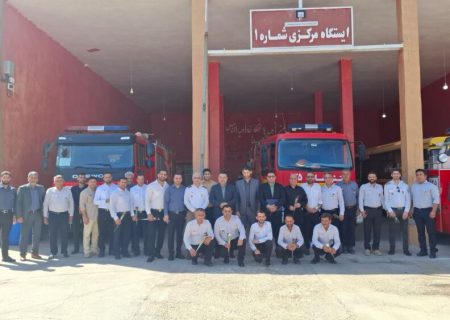 تقدیر شهردار و رئیس شورای شهر مسجدسلیمان از پرسنل سازمان آتش‌نشانی