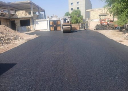 اجرای عملیات آسفالت بخشی از معابر منطقه چهاربیشه