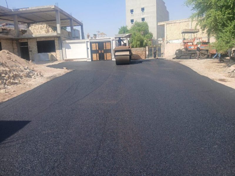 اجرای عملیات آسفالت بخشی از معابر منطقه چهاربیشه
