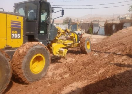 آغاز عملیات زیرسازی مسیر دسترسی سرتپه بازار چشمه‌علی