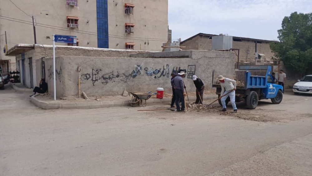 اجرای طرح گسترده نخاله‌برداری در مناطق مختلف مسجدسلیمان