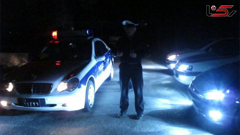 اجرای طرح برخورد با خودروهای دارای چراغ زنون در محورهای خوزستان
