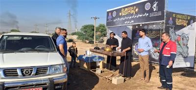 برپایی ۴ موکب فاطمی در روستاهای همجوار تاسیسات نفت و گاز مارون