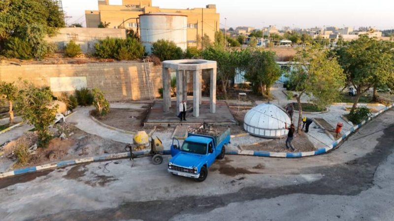 بازدید شهردار مسجدسلیمان از روند تکمیل پروژه یادمان شهید گمنام دانشگاه آزاد اسلامی