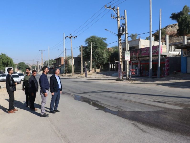 بازدید عضو شورای شهر از روند جابجایی شبکه برق محور دو راهی بی‌بیان – هنرستان