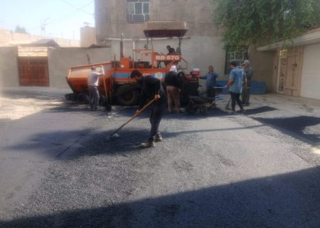 آسفالت معابر منطقه ۵ بنگله پشت آموزشگاه علی ابن مهزیار؛ مطالبه سالیان دراز ساکنان محقق شد