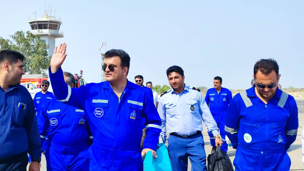 بازدید مدیرکل حراست شرکت ملی نفت ایران از منطقه عملیاتی لاوان