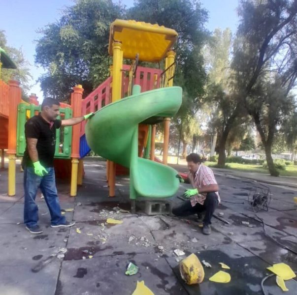 گزارش هفتگی معاونت خدمات شهری (واحد فضای سبز) شهرداری مسجدسلیمان