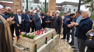 برگزاری نخستین سالگرد خاکسپاری شهید گمنام در نفت و گاز مارون