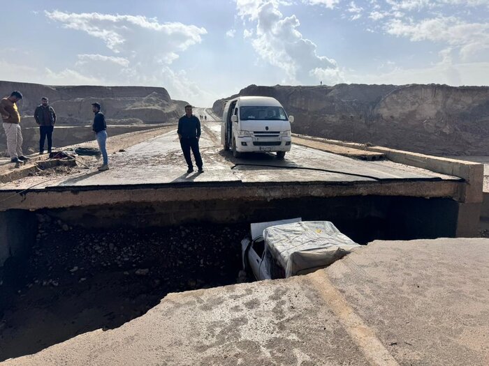 تخریب جاده ارتباطی مسجدسلیمان-هفتکل بر اثر سیلاب جان یک شهروند را گرفت