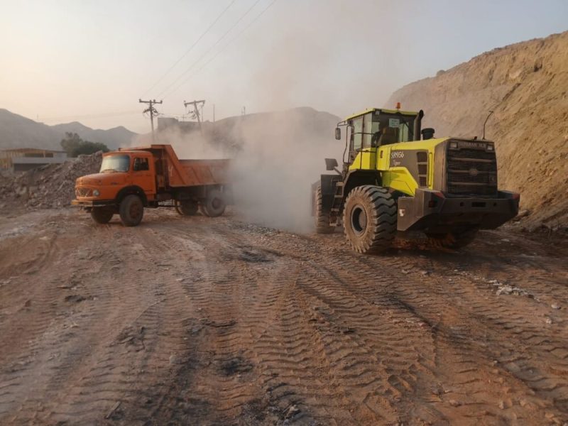 اجرای گسترده عملیات نخالهبرداری در مناطق مختلف شهری مسجدسلیمان