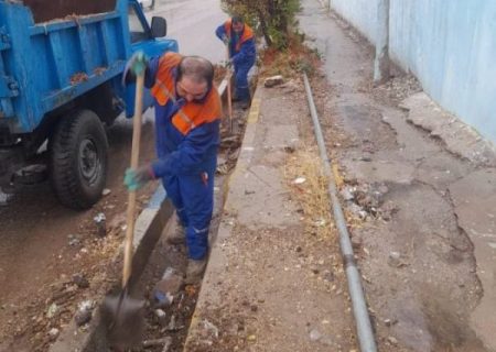 اقدامات فوری شهرداری مسجدسلیمان برای رفع نقاط آبگیر پس از بارندگی شدید