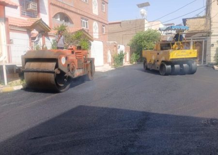 تداوم نهضت بهسازی معابر شهری مسجدسلیمان؛ معابر منطقه کم برخوردار سی‌برنج آسفالت شد
